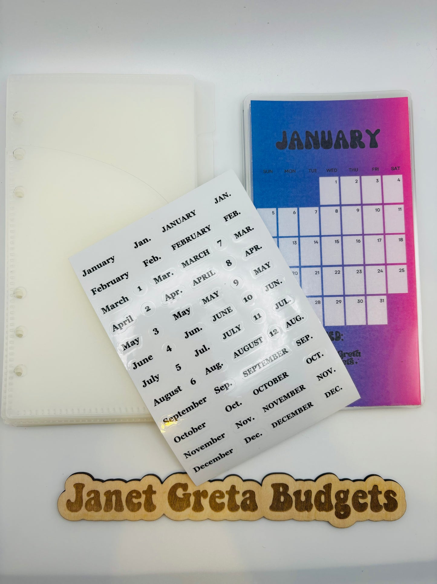 365 Days Savings Challenge INSERTS/TRACKERS/STICKER SHEET ONLY!!