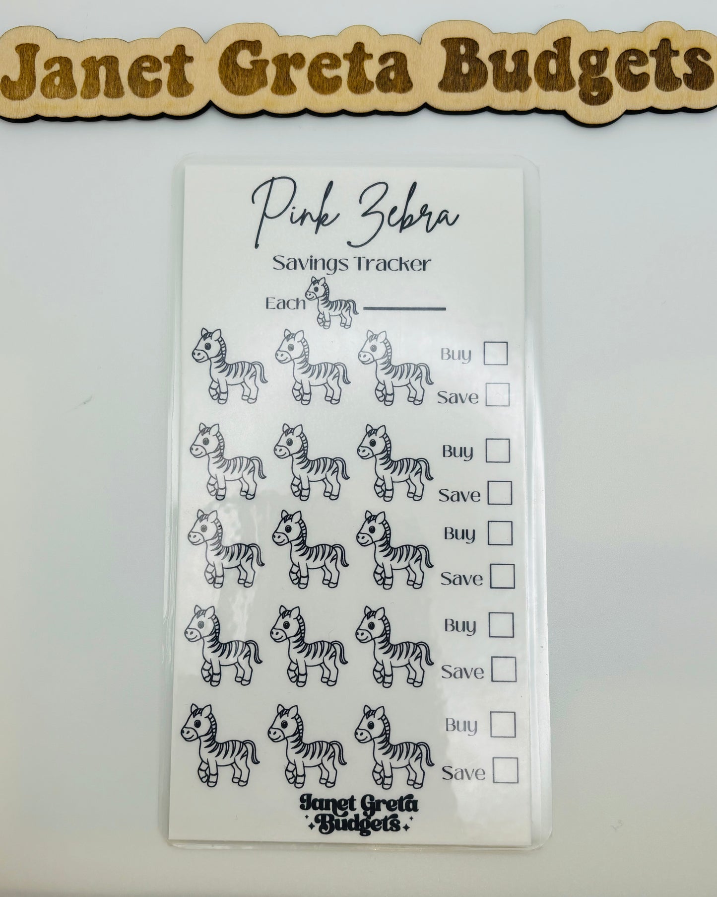Pink Zebra Savings Tracker