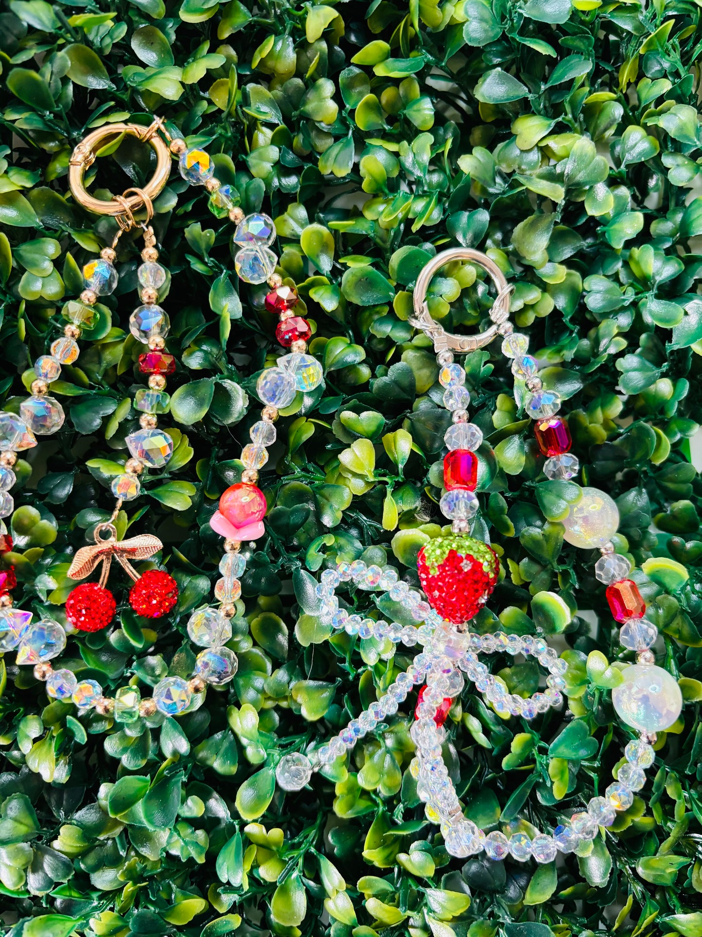 *NEW* 🍒🍓🍋 Fruit Rhinestone Bling Phone Charms