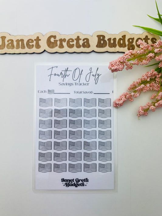 Fourth Of July Savings Tracker