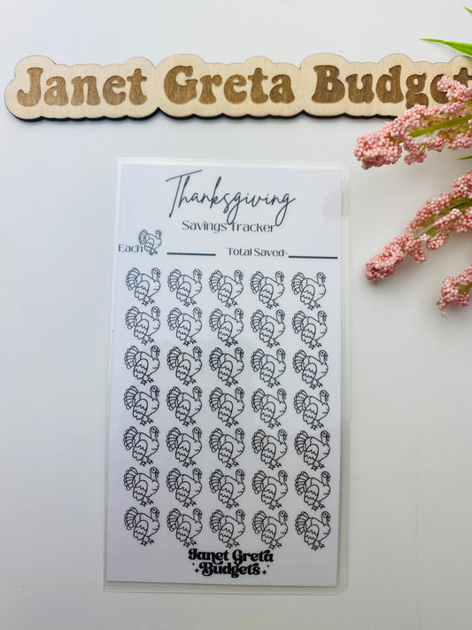 Thanksgiving Savings Tracker